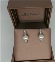 Orecchini Salvini Donna Perle in Oro bianco Perla 0.14 Ct AOP42406 - AOP42406